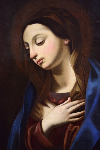 Virgin in prayer - Emilian Master - late of the 17th century - Paintings & Drawings Style Louis XIV